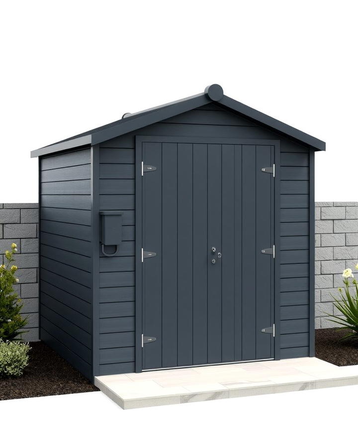 Elegant Charcoal Gray Sophistication - 25 Shed Color Ideas