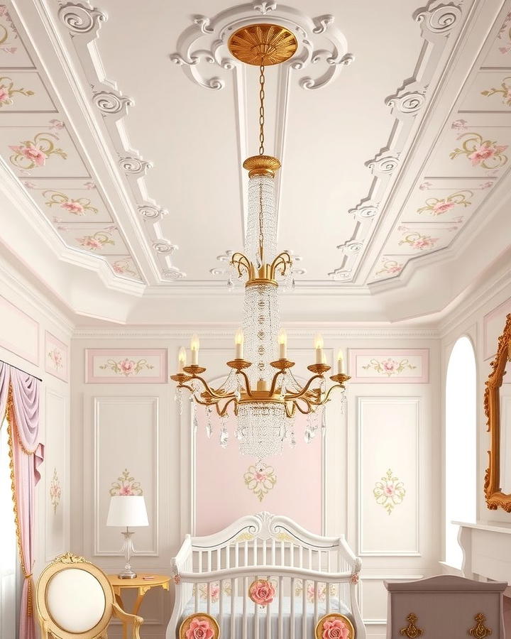 Elegant Crown Molding - 25 Princess Nursery Ideas