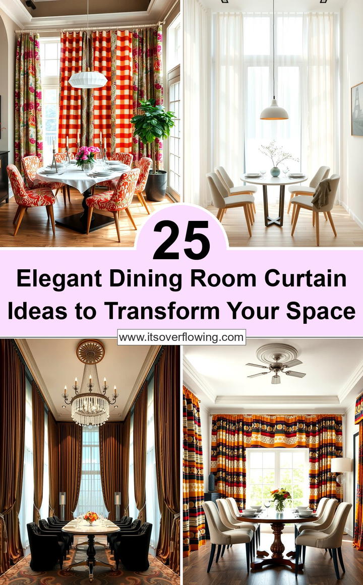 Elegant Dining Room Curtain Ideas to Transform Your Space