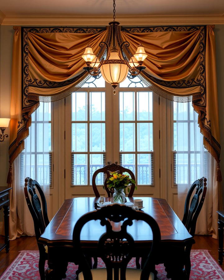 Elegant Window Treatments with Drapery - 25 Traditional Interior Design Ideas