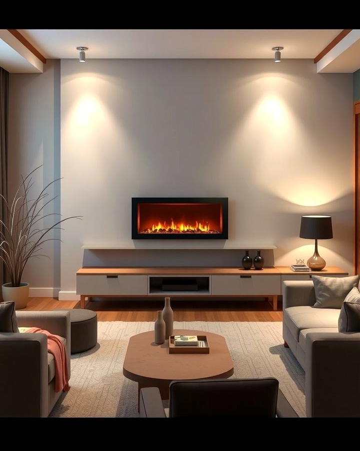 Elevated Fireplace for a Modern Touch - 25 Off-center Fireplace Ideas