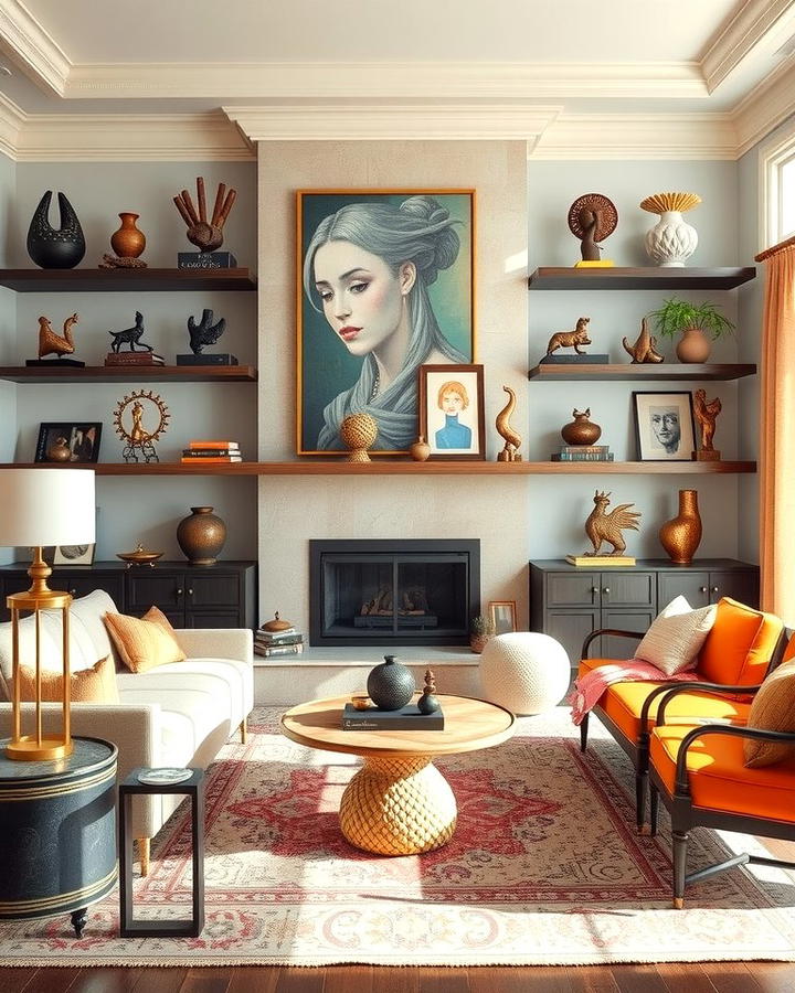 Embrace Artistic Sculptures - 30 Bohemian Maximalist Decor Ideas