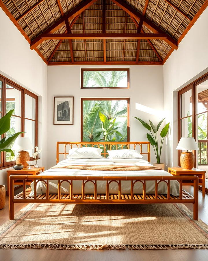 Embrace Natural Wood Elements - 25 Tropical Bedroom Ideas