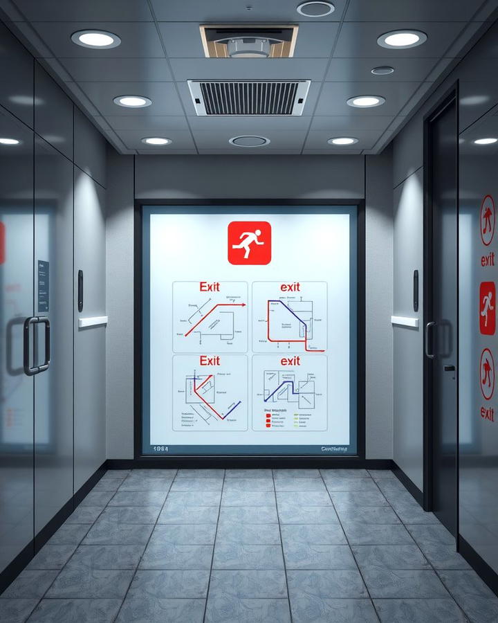 Emergency Exit Map for Strategic Planning - 25 Safe Room Ideas