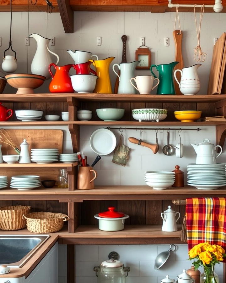 Enamelware Accessories - 25 Vintage Kitchen Ideas