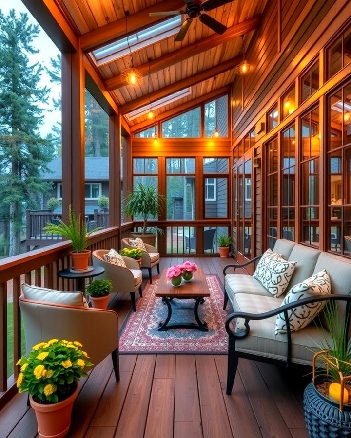 Enclosed Deck - 25 Mobile Home Deck Ideas