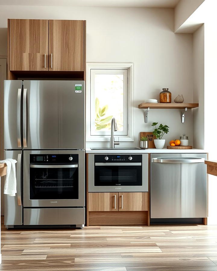 Energy Efficient Appliances - 25 Organic Kitchen Design Ideas