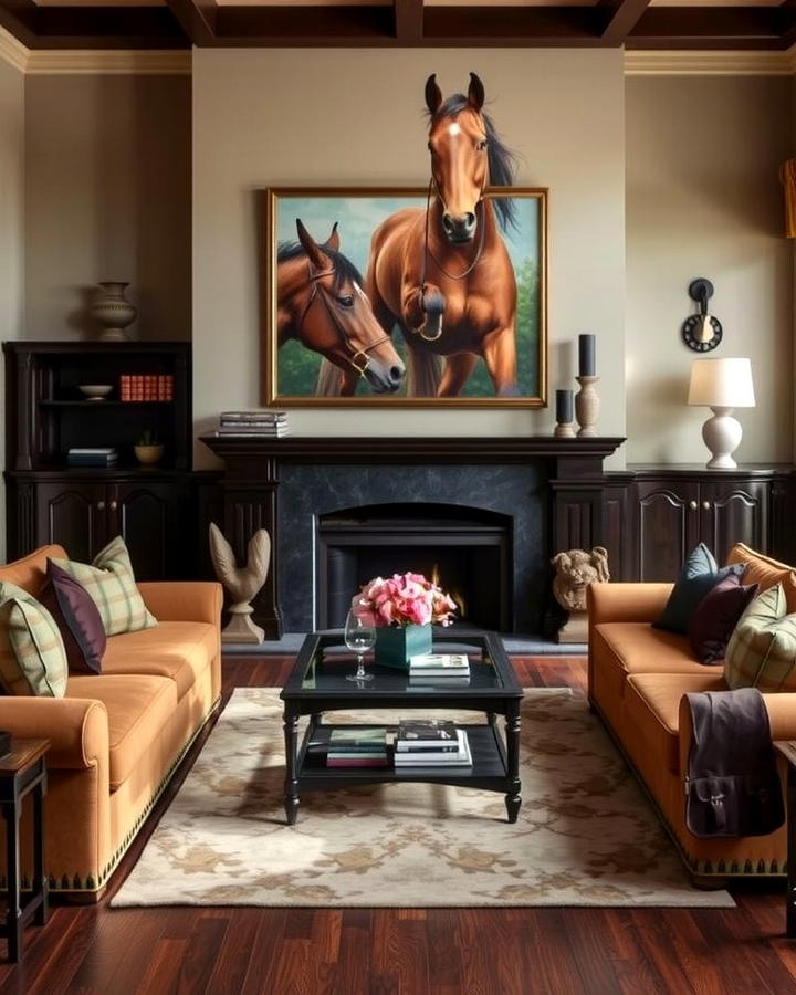 Equestrian Inspired Decor - 25 Ralph Lauren Living Room Ideas