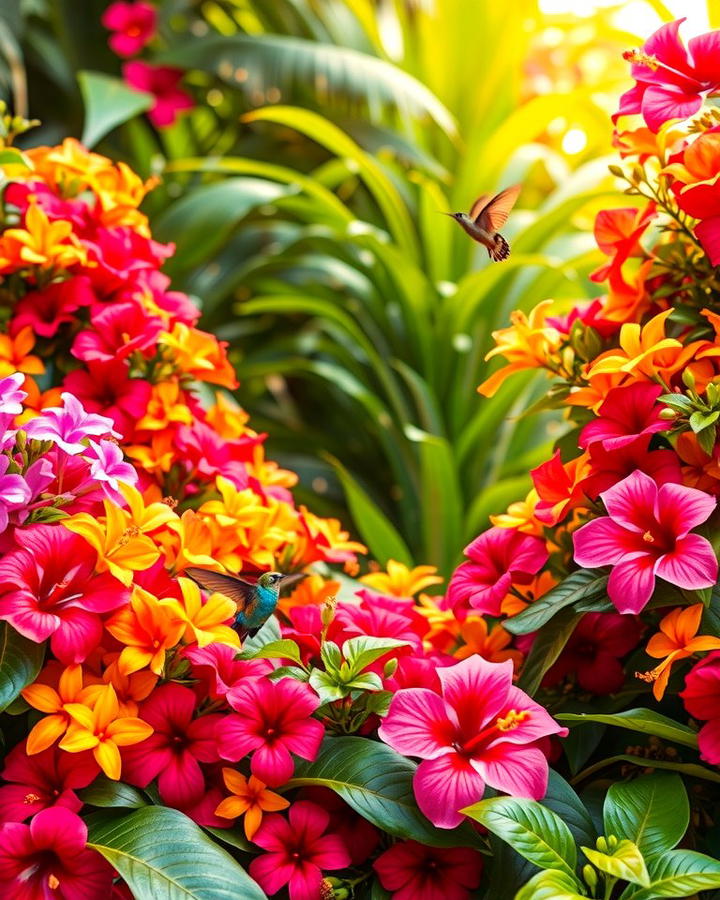 Exotic Flower Clusters - 25 Tropical Garden Ideas