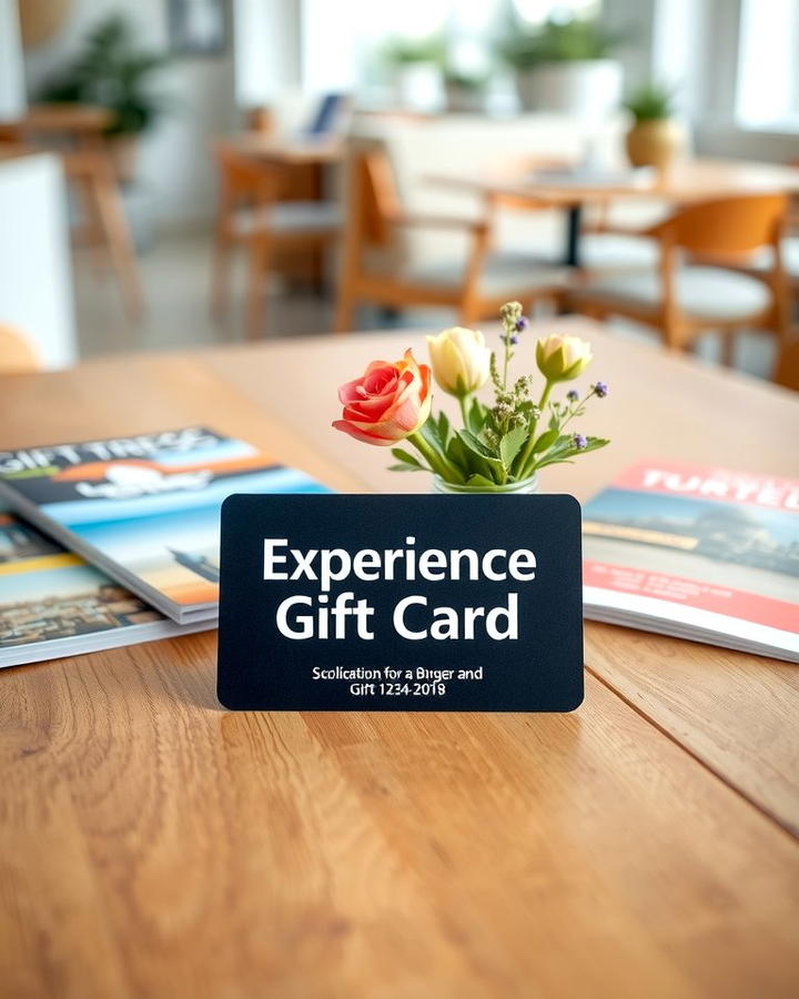 Experience Gift Card - 30 Last Minute Wedding Gift Ideas