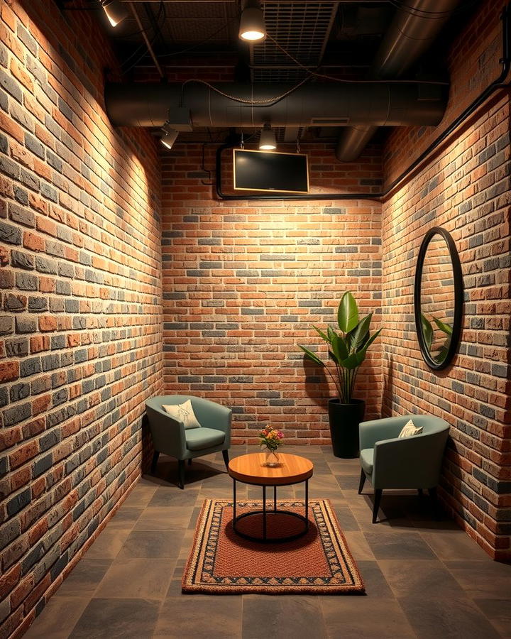 Exposed Brick Walls - 30 Basement Wall Ideas