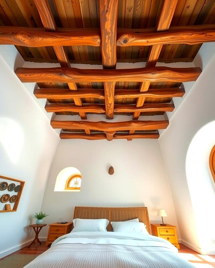 Exposed Wooden Beams - 30 Mediterranean Bedroom Ideas