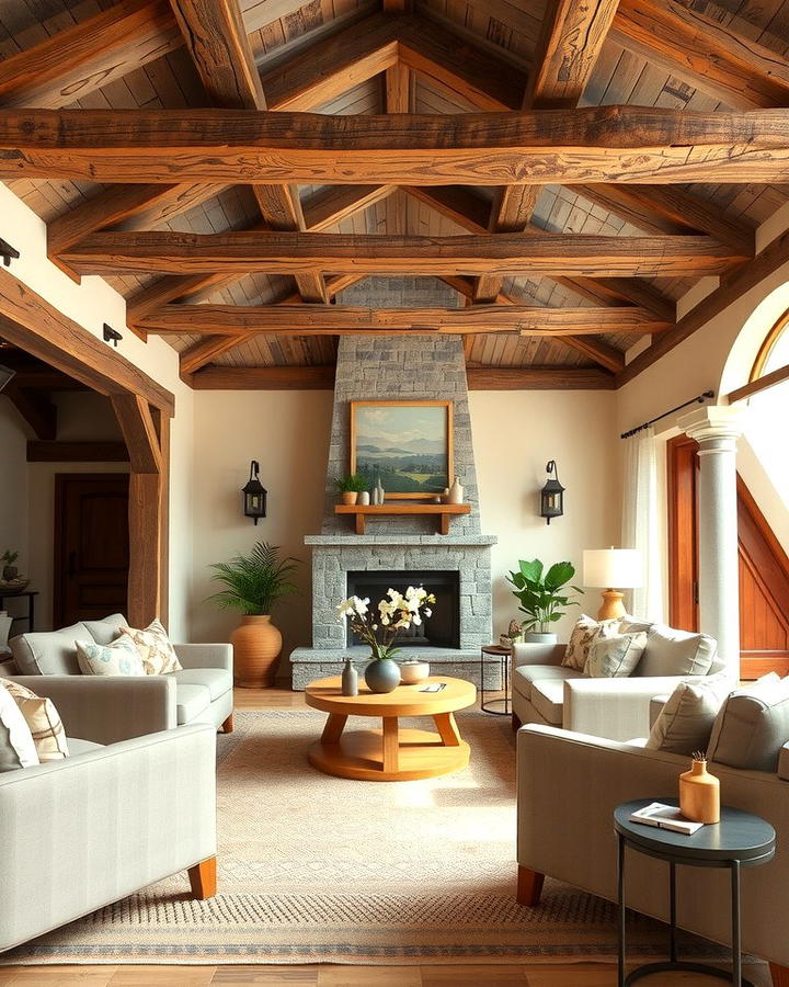 Exposed Wooden Beams - 30 Southwestern Decor Ideas