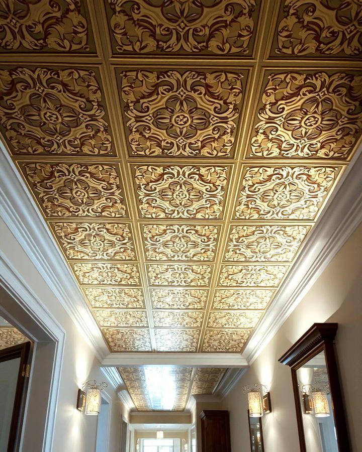 Eye Catching Design for Hallways - 25 Tin Ceiling