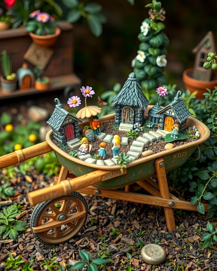 Fairy Garden Showcase - 25 Old Wheelbarrow Ideas