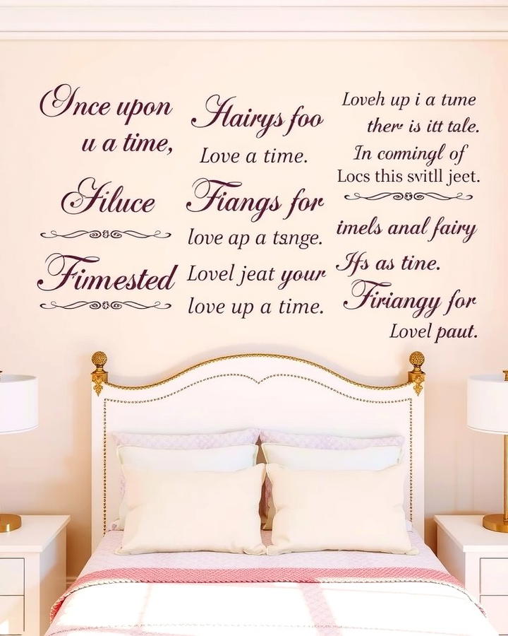 Fairy Tale Wall Quotes - 30 Fairy-themed Bedroom Ideas