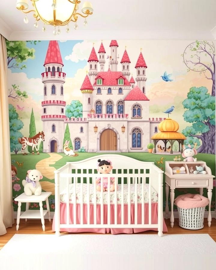 Fairytale Mural Walls - 25 Princess Nursery Ideas