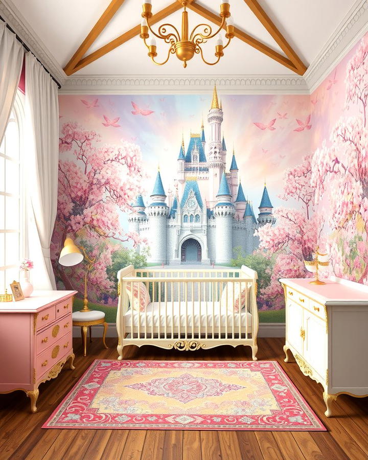 Fairytale Wall Murals - 25 Princess Nursery Ideas