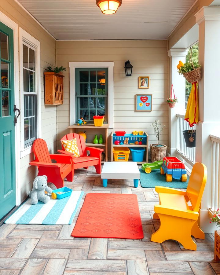 Family Friendly Play Area - 25 Side Porch Ideas