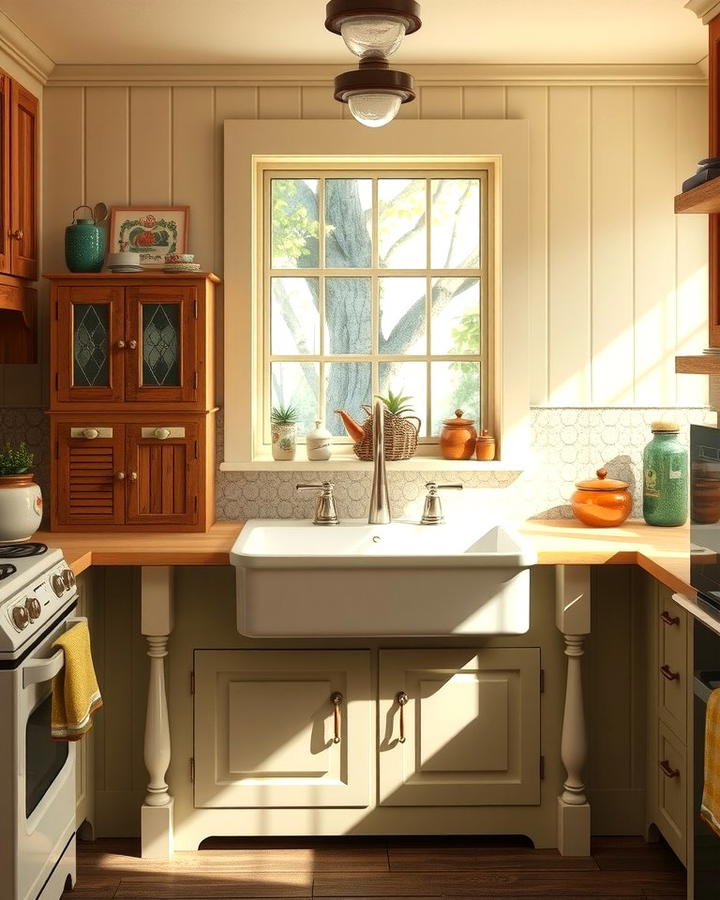 Farmhouse Apron Sinks - 30 1930s - 1940s Kitchens