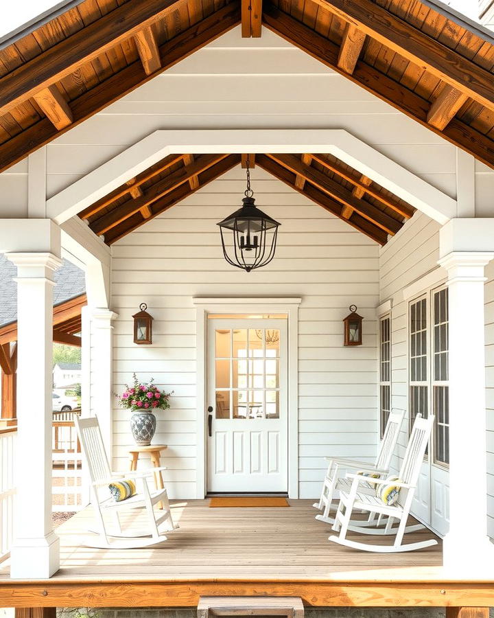 Farmhouse Inspired Aesthetics - 25 Open Gable Porch Ideas