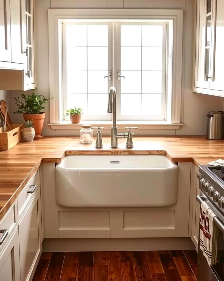 Farmhouse Sink - 25 Traditional Kitchen Ideas