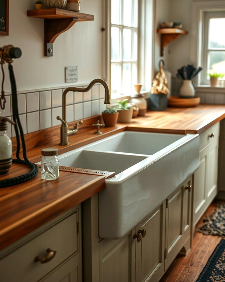 Farmhouse Sink - 25 Vintage Kitchen Ideas