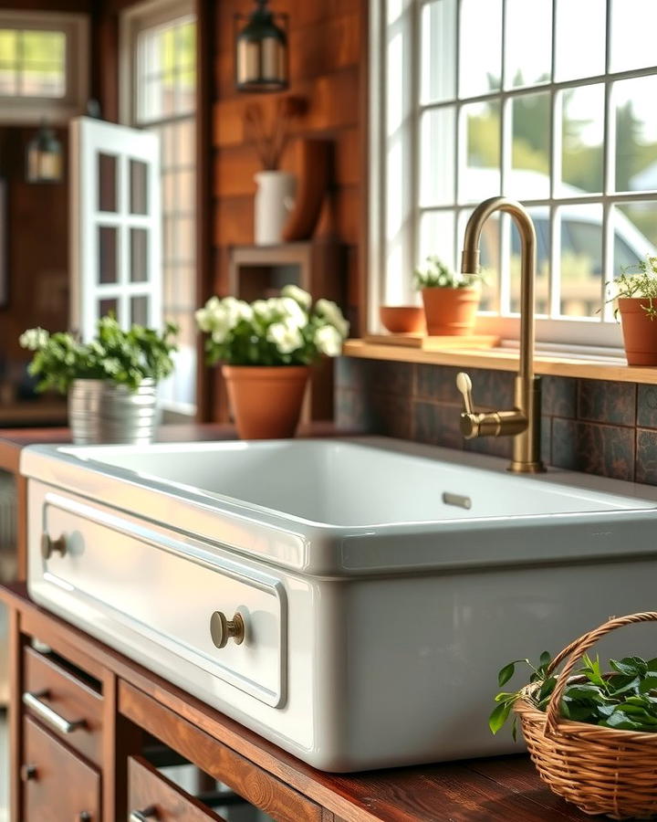 Farmhouse Sink for Vintage Appeal - 25 outdoor sink ideas