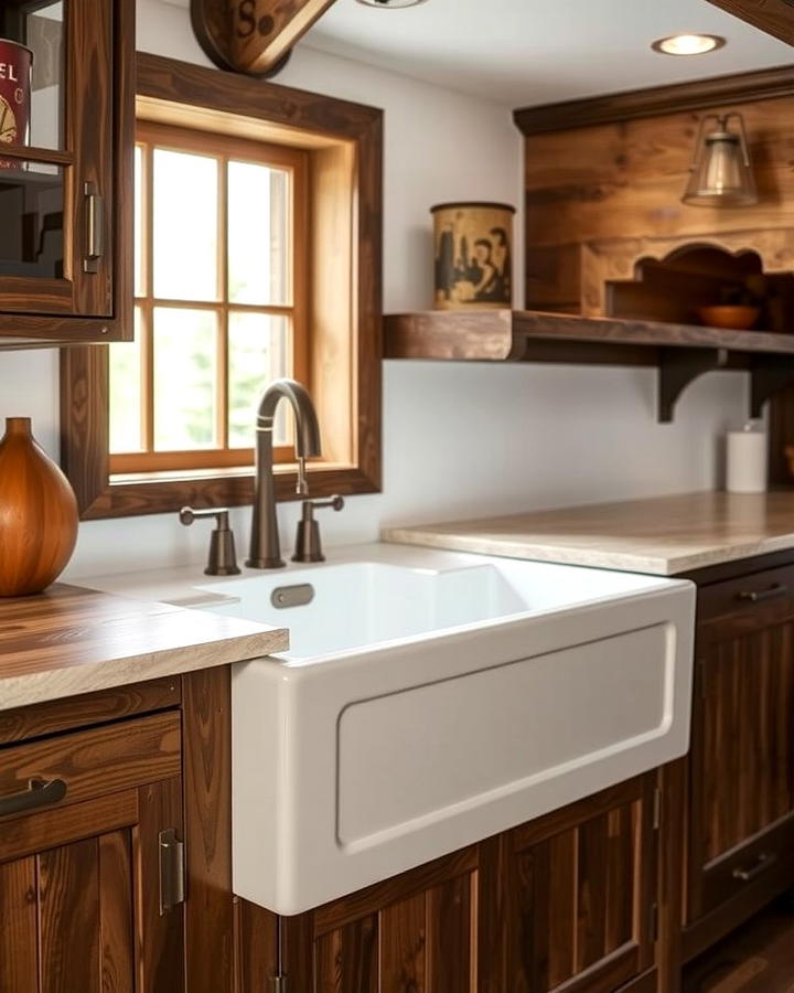 Farmhouse Sinks - 25 Mountain House Kitchen Ideas