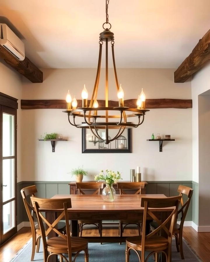 Farmhouse Style Chandeliers - 30 Rustic Dining Room Ideas