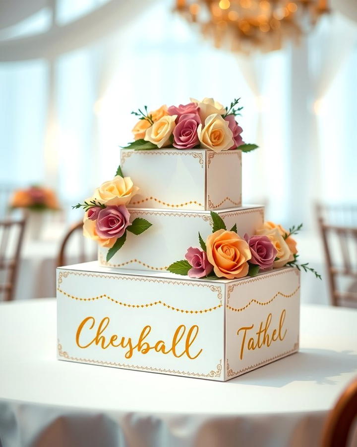 Faux Cake Card Box - 30 Wedding Card Box Ideas