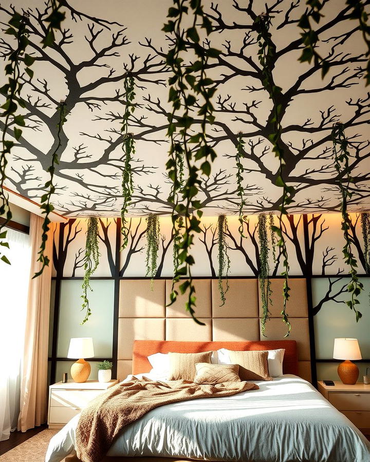 Faux Forest Ceilings - 30 Forest Themed Bedroom Ideas