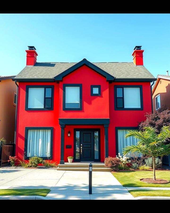 Fire Engine Red - 25 red home exterior ideas