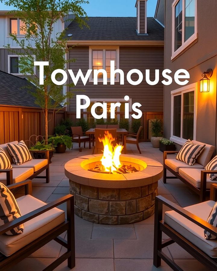 Fire Pit Gathering Spot - 25 townhouse patio ideas