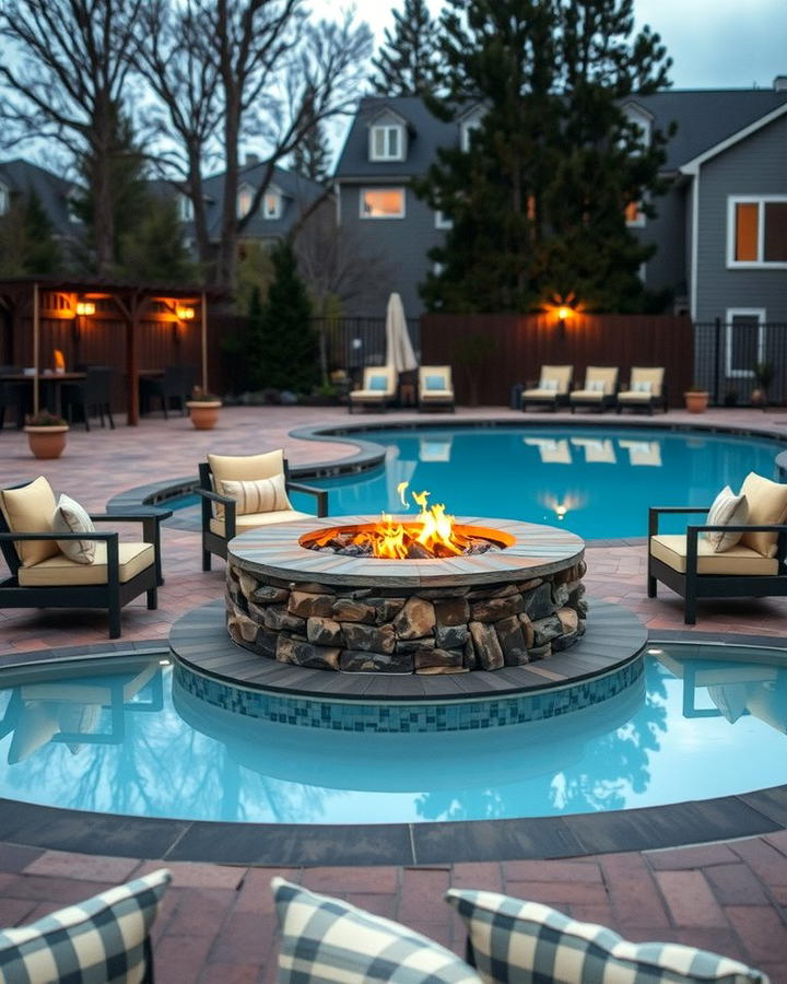 Fire Pit Gathering Spot - 25 Pool Patio Ideas