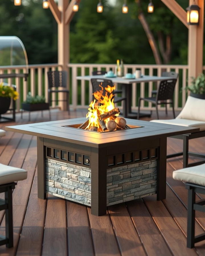 Fire Pit Table - 25 Outdoor Fireplace Ideas