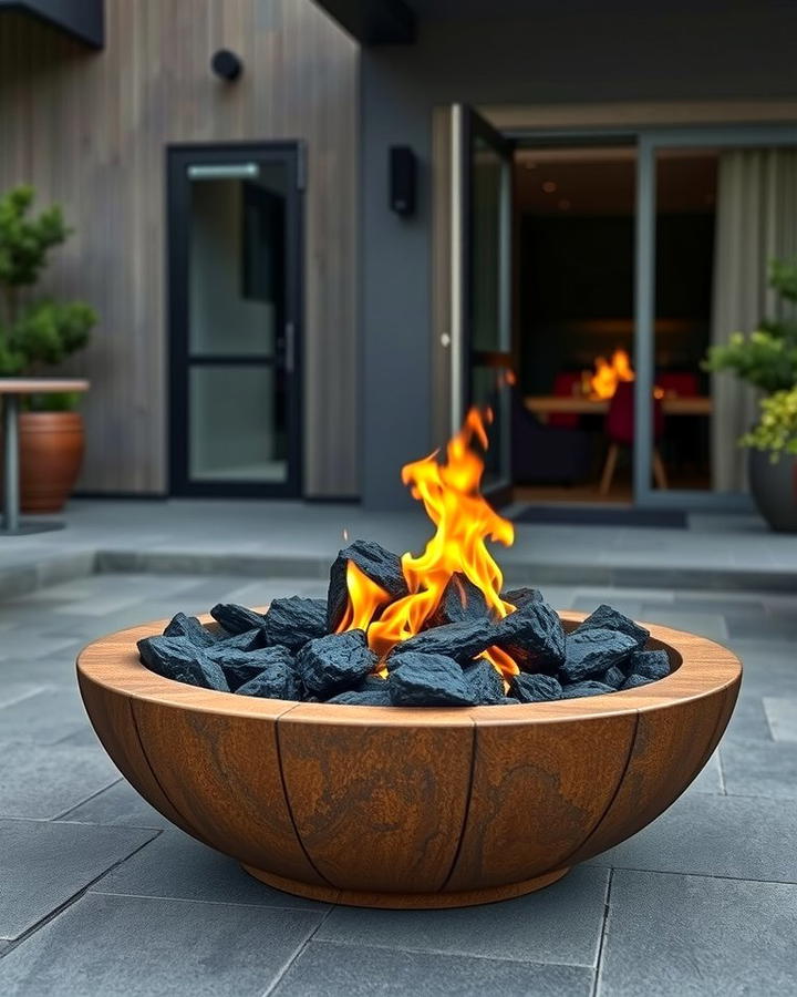 Fire Pit with Lava Rocks for a Dramatic Effect - 25 Rock Fire Pit Ideas