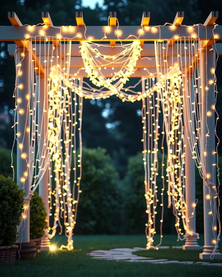 Firefly Curtain Lights - 25 Pergola Lighting Ideas