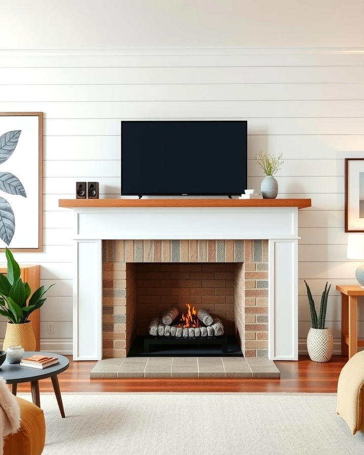 Fireplace Shiplap Surround - 25 Shiplap Living Room Ideas