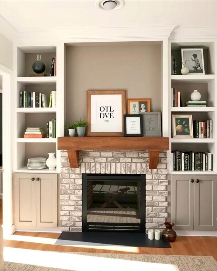 Fireplace Wall with Built In Shelving - 30 Fireplace Wall Ideas