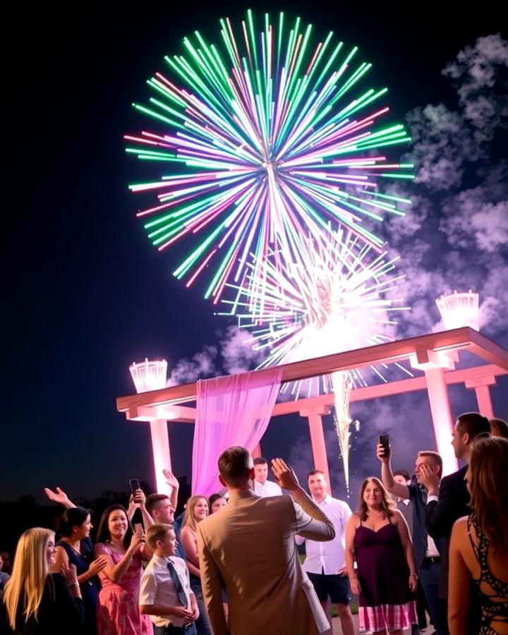 Firework Display Entrance - 25 Wedding Entrance Ideas