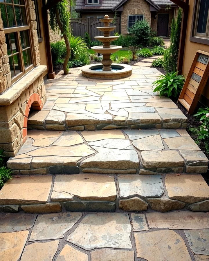 Flagstone Steps - 25 Patio Steps Ideas