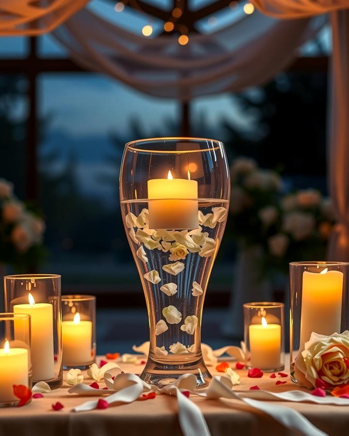 Floating Candle Illusion - 30 Wedding Altar Ideas