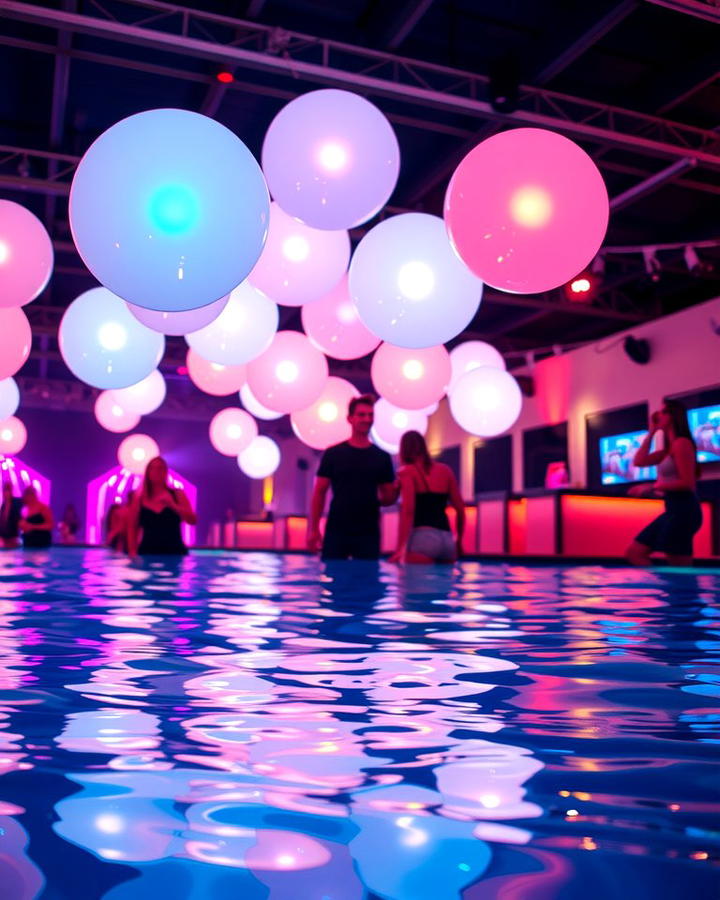 Floating LED Orbs - 25 Pool Lighting Ideas