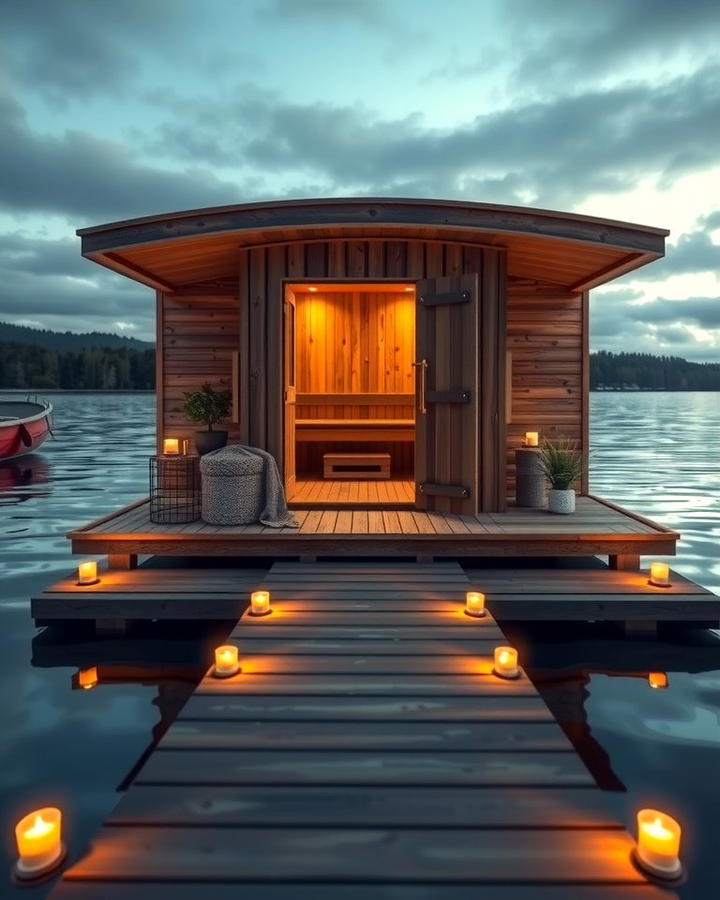 Floating Sauna on a Dock - 25 Outdoor Sauna Ideas