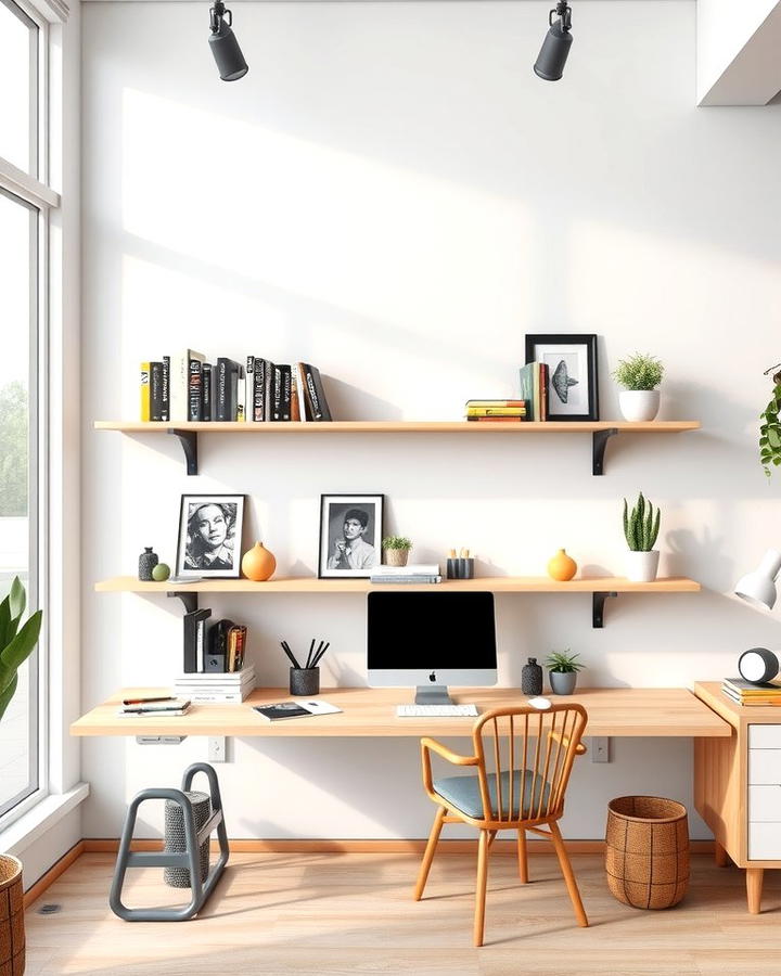 Floating Shelves - 25 Office Storage Ideas