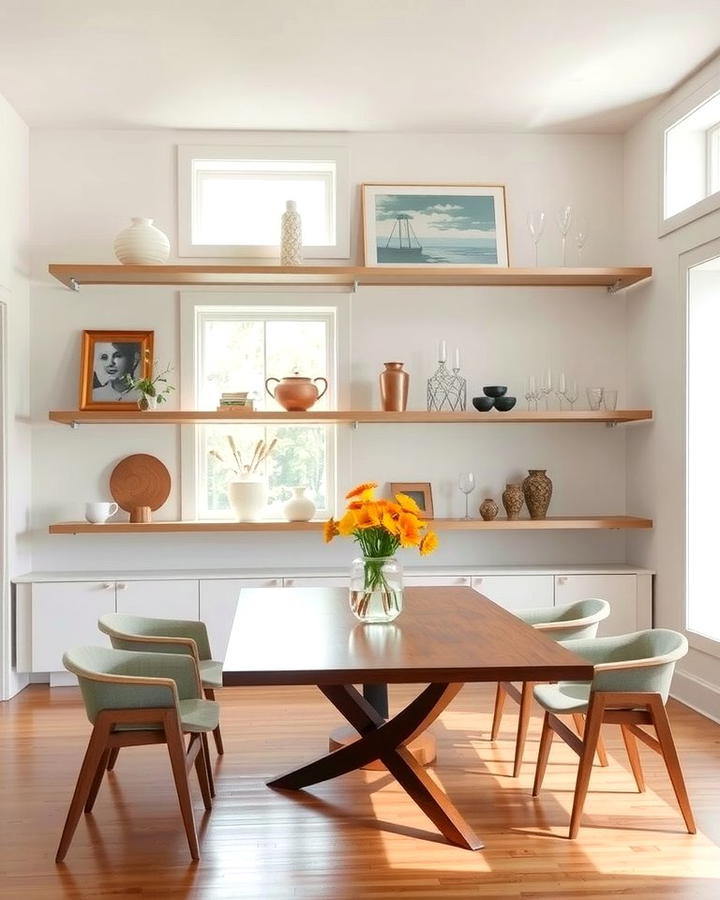 Floating Shelves 2 - 30 Dining Room Storage Ideas