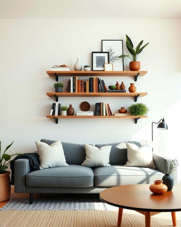 Floating Shelves 2 - 30 Living Room Furniture Ideas