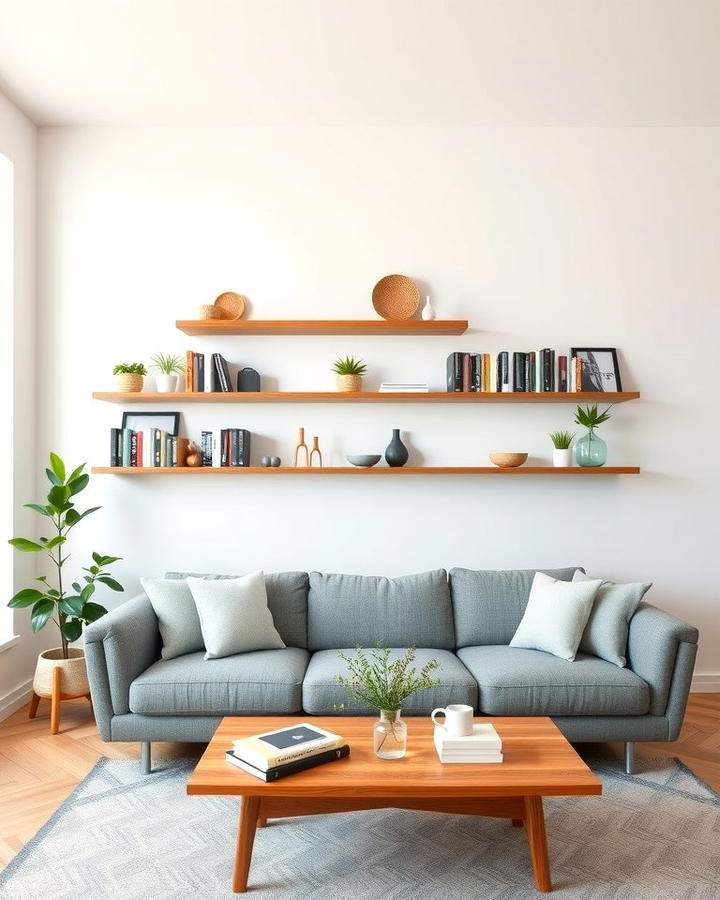 Floating Shelves - 25 Small Apartment Storage Ideas