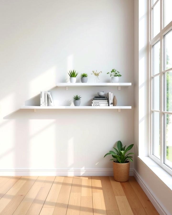 Floating Shelves for Minimalist Appeal 2 - 25 Wall Storage Ideas